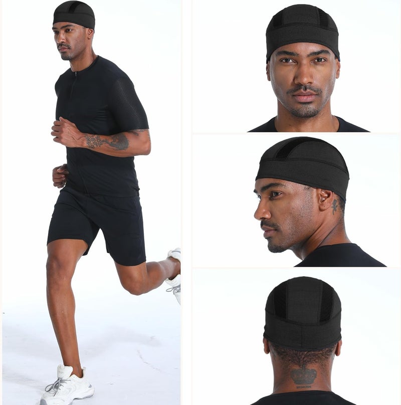 vidsel Skull Cap Cooling Helmet Liner Beanie Breathable Mesh Sweat Wicking Cycling Running Hat for Men Women - Image 5